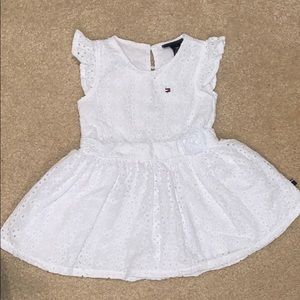18 months Tommy Hilfiger white eyelet dress